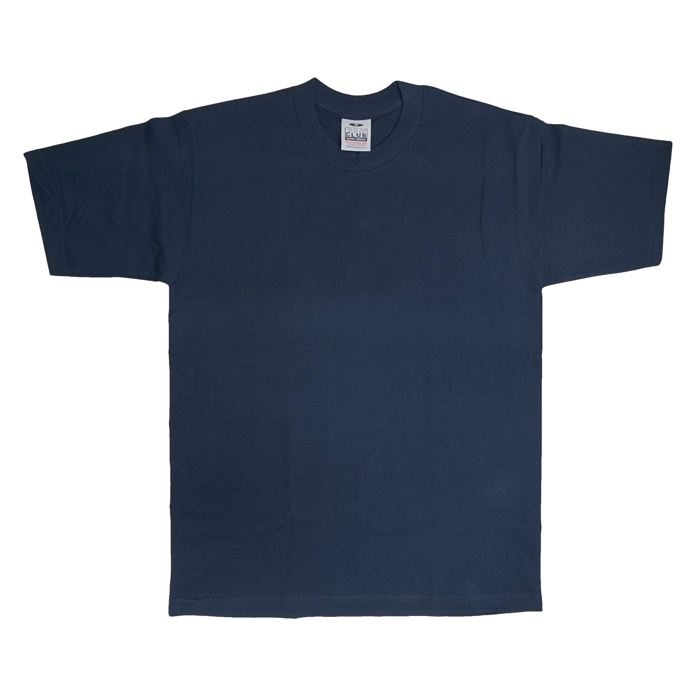 Pro Club Men's Heavyweight Cotton Short Sleeve Crew Neck T-Shirt